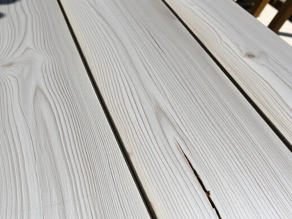 Teakhouten tuintafel met natuurlijke vergrijzing Teakhouten tuintafel met natuurlijke vergrijzing