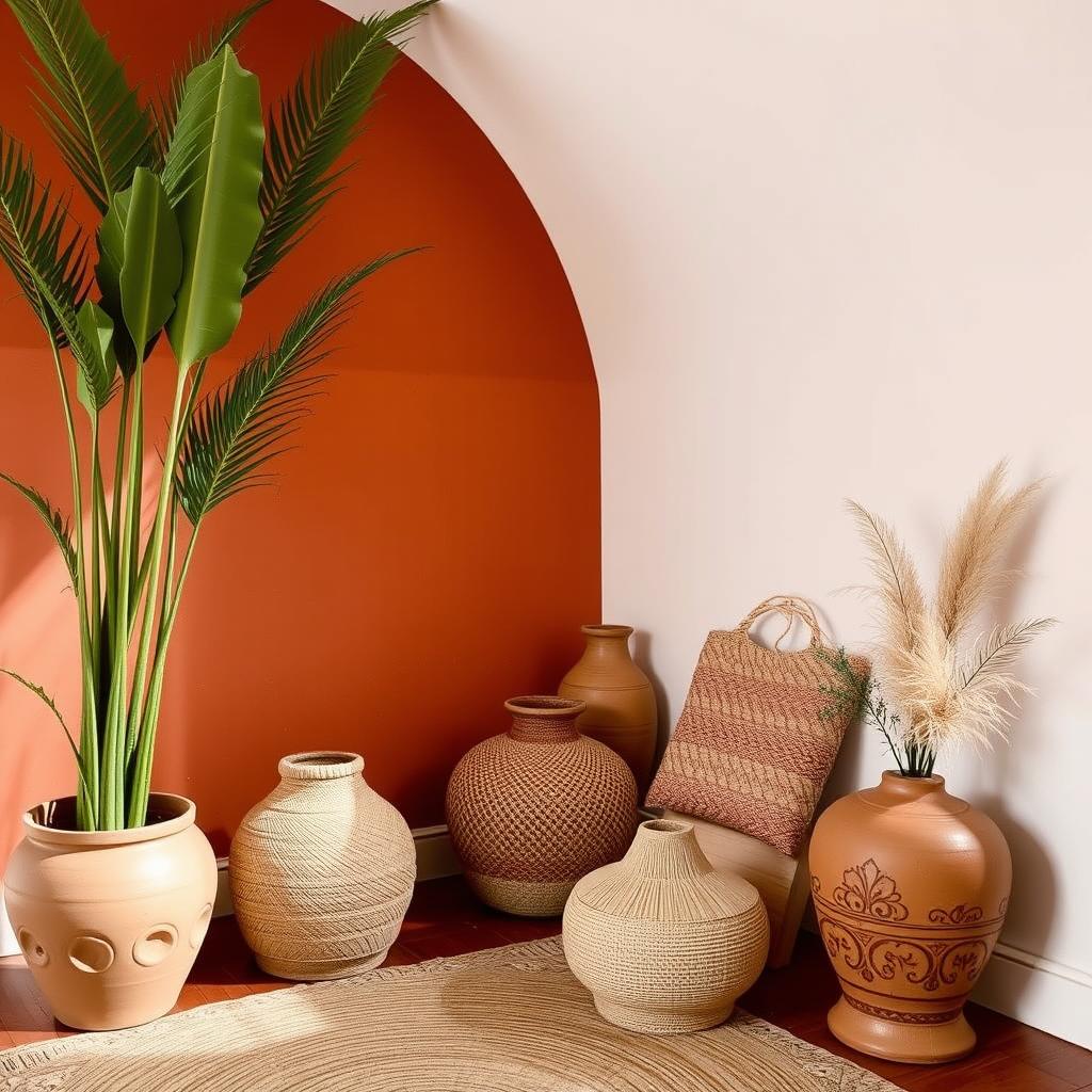 Terracotta en aardse tinten in Marokkaans interieur