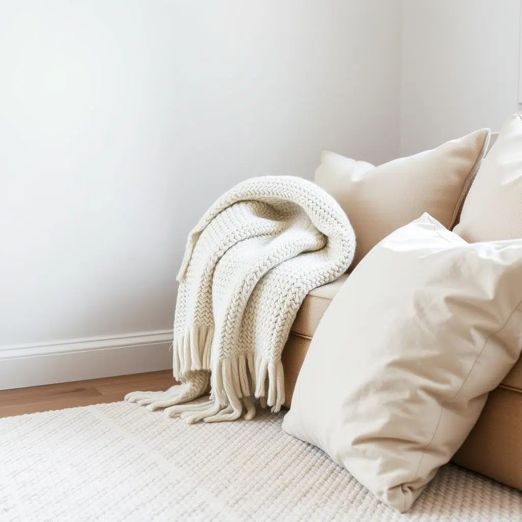 Textuurlagen in Scandinavisch interieur Textuurlagen in Scandinavisch interieur