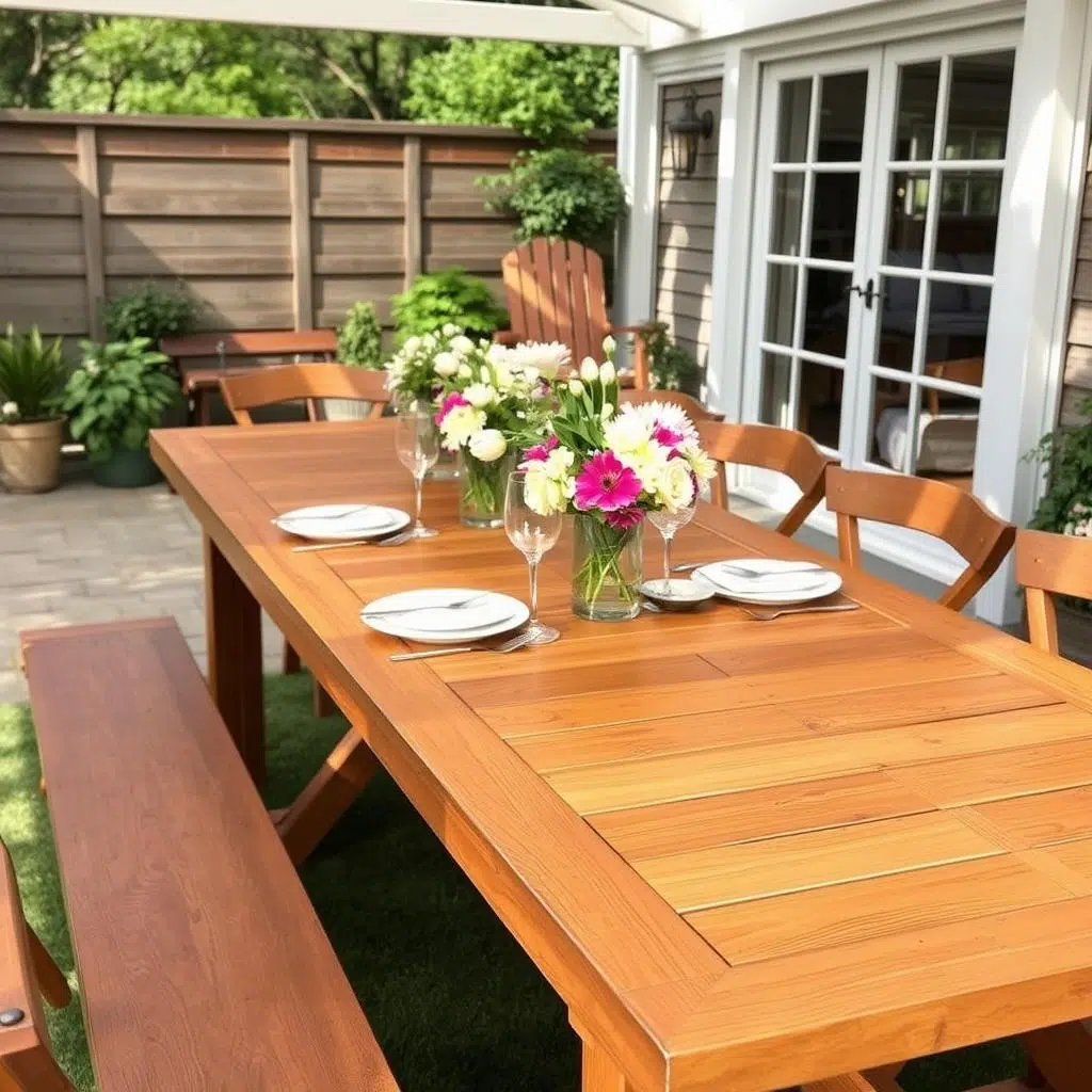Tijdelijk gebruik van binnenhouten tuinmeubel Tijdelijk gebruik van binnenhouten tuinmeubel