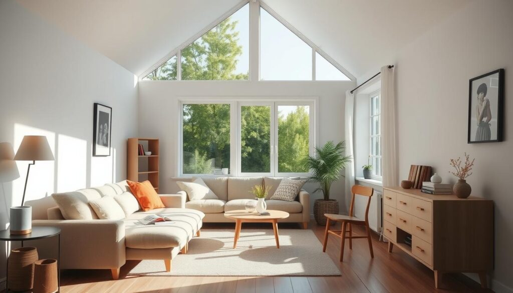 Tijdloos Scandinavisch interieur met natuurlijk licht