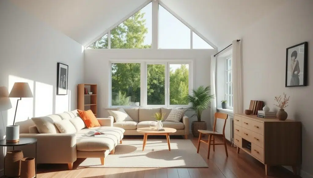 Tijdloos Scandinavisch interieur met natuurlijk licht Tijdloos Scandinavisch interieur met natuurlijk licht