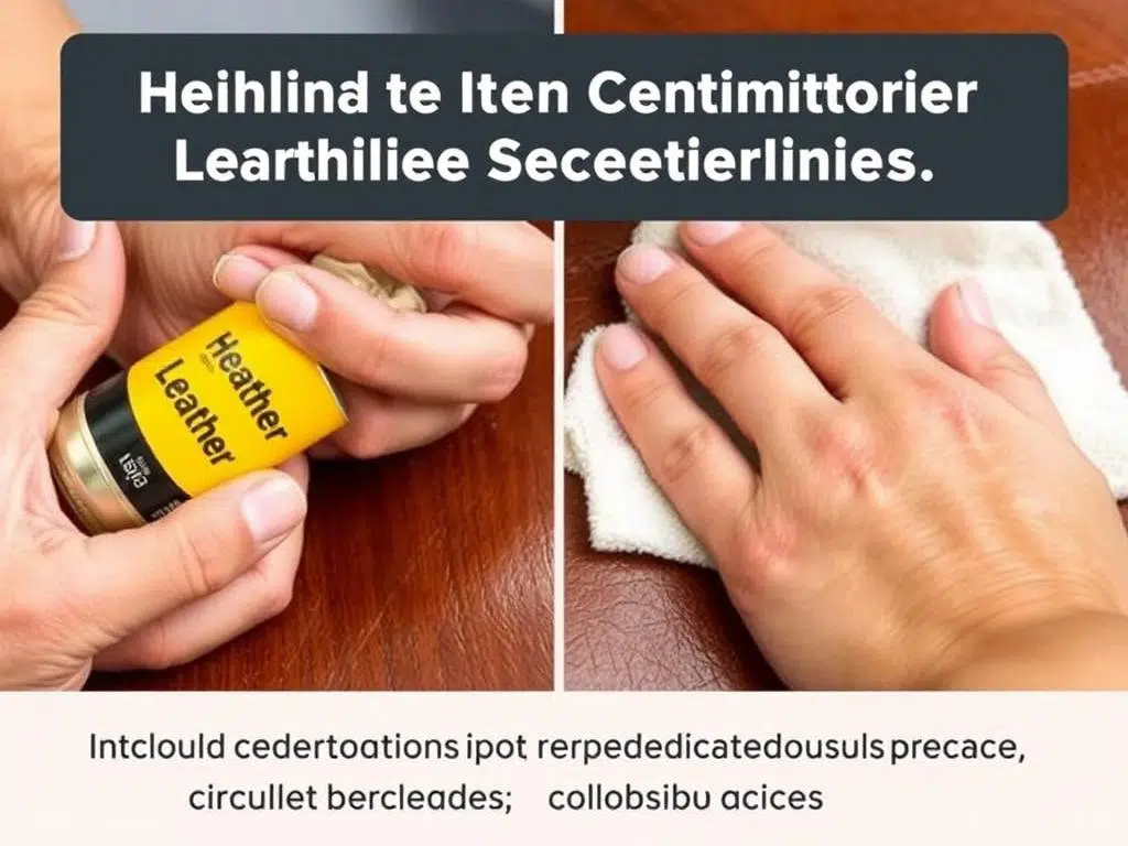 Toepassing van leerconditioner Toepassing van leerconditioner