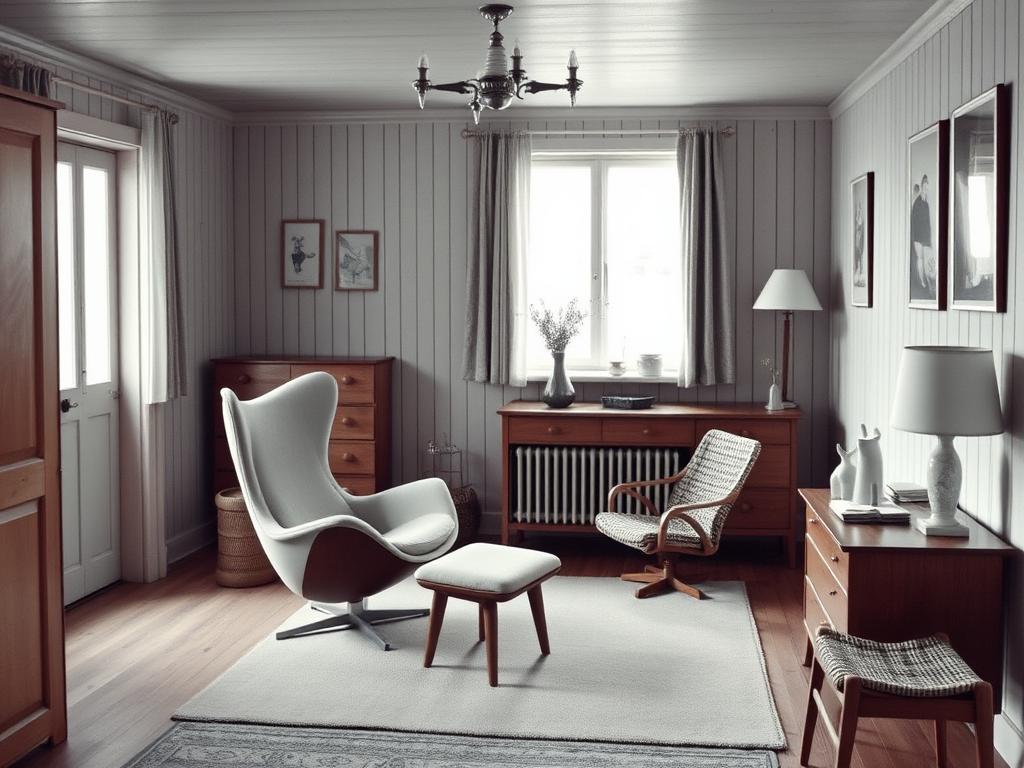 Traditioneel Scandinavisch design met klassieke meubels