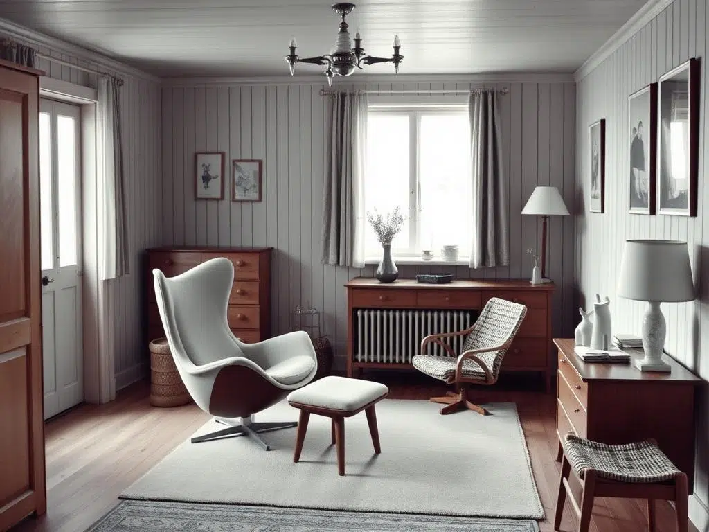 Traditioneel Scandinavisch design met klassieke meubels Traditioneel Scandinavisch design met klassieke meubels
