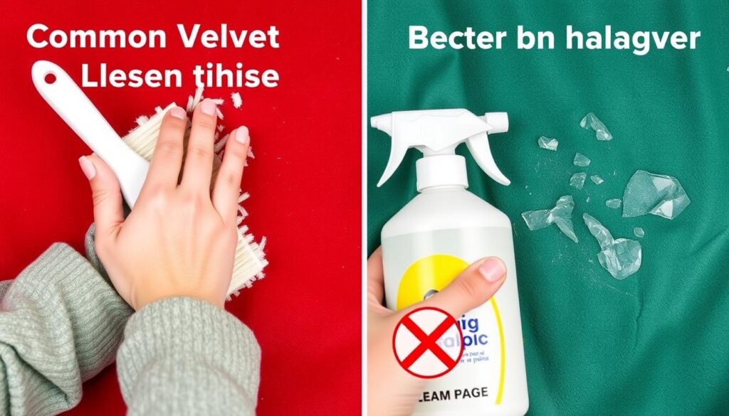 Veelgemaakte fouten bij het reinigen van fluweel Veelgemaakte fouten bij het reinigen van fluweel
