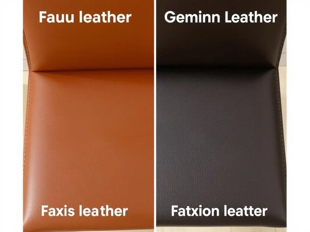 Vergelijking tussen imitatieleer en echt leer eetkamerstoelen Vergelijking tussen imitatieleer en echt leer eetkamerstoelen