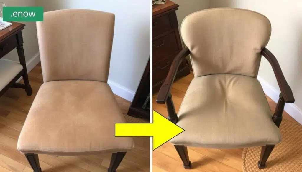 Vergelijking tussen nieuwe en versleten eetkamerstoelen, toont duidelijke tekenen wanneer vervanging nodig is en hoe lang eetkamerstoelen gemiddeld meegaan Vergelijking tussen nieuwe en versleten eetkamerstoelen, toont duidelijke tekenen wanneer vervanging nodig is en hoe lang eetkamerstoelen gemiddeld meegaan