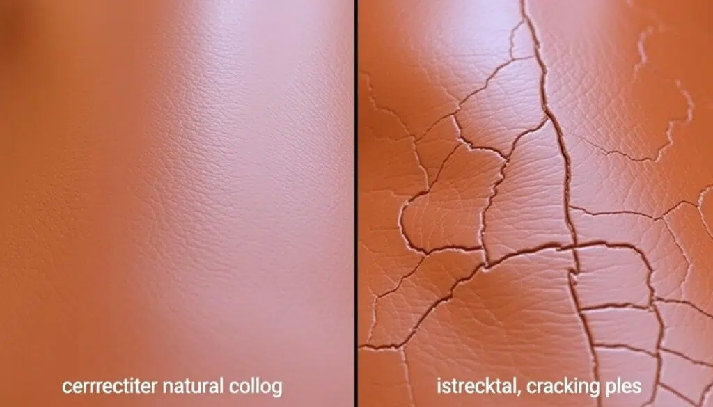 Vergelijking van correct en incorrect aangebrachte leerkleur Vergelijking van correct en incorrect aangebrachte leerkleur