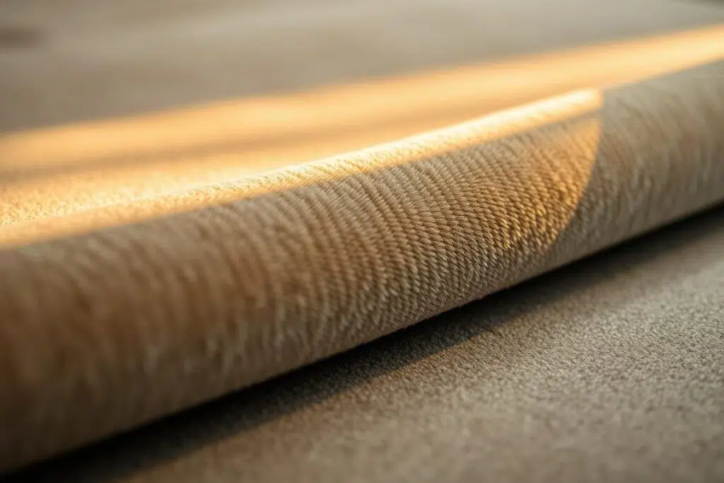 Verloers stof met zichtbare textuur en lichtreflectie Verloers stof met zichtbare textuur en lichtreflectie