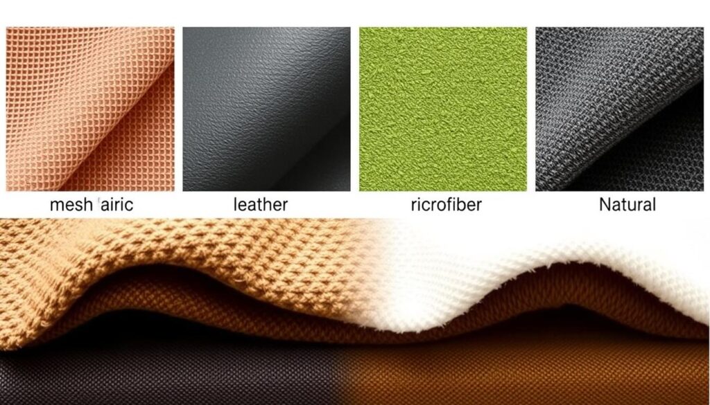 Verschillende bekledingsmaterialen voor relaxstoelen Verschillende bekledingsmaterialen voor relaxstoelen