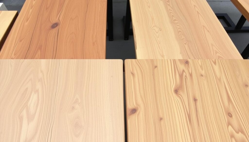 Verschillende houtsoorten voor buitentafels met variërende weerstand tegen houten tafel buiten rotten Verschillende houtsoorten voor buitentafels met variërende weerstand tegen houten tafel buiten rotten