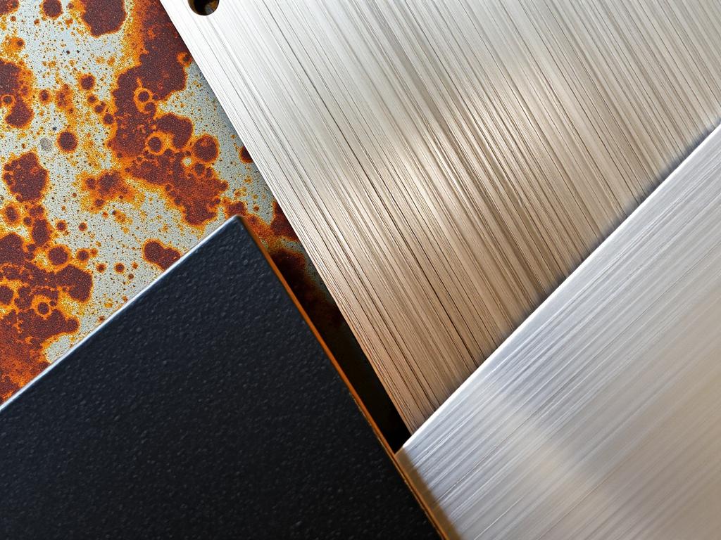 Verschillende metalen oppervlakken in industrieel interieur Verschillende metalen oppervlakken in industrieel interieur