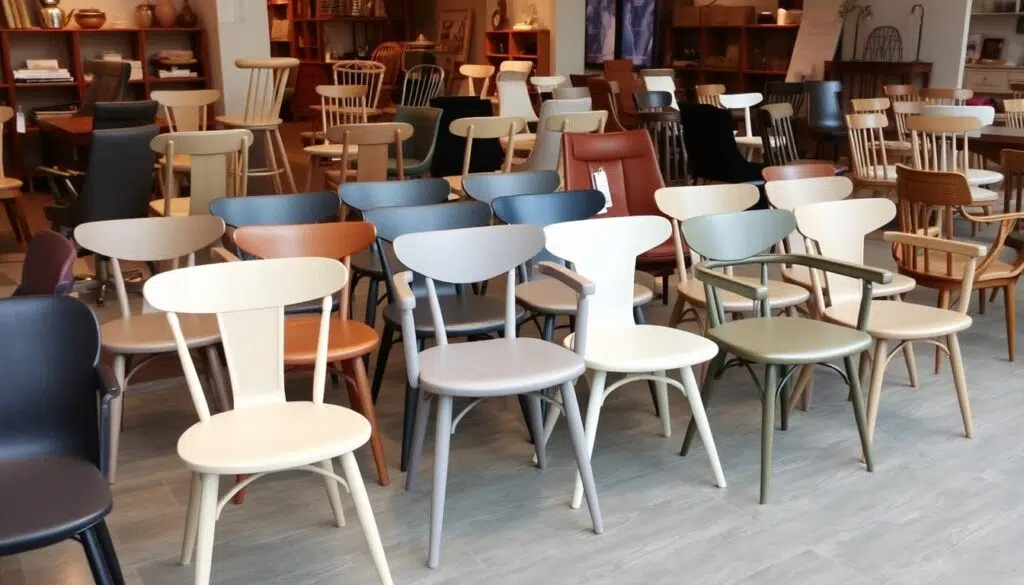 Verschillende soorten armstoelen in diverse stijlen en materialen Verschillende soorten armstoelen in diverse stijlen en materialen
