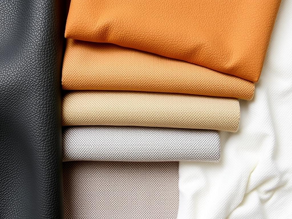 Verschillende soorten bankbekleding: stof, leer, microvezel en polyester Verschillende soorten bankbekleding: stof, leer, microvezel en polyester