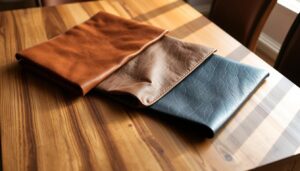 Verschillende soorten leer voor eetkamerstoelen