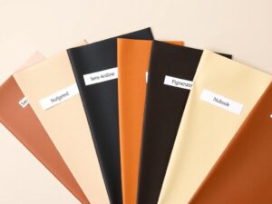 Verschillende soorten leer voor stoelen