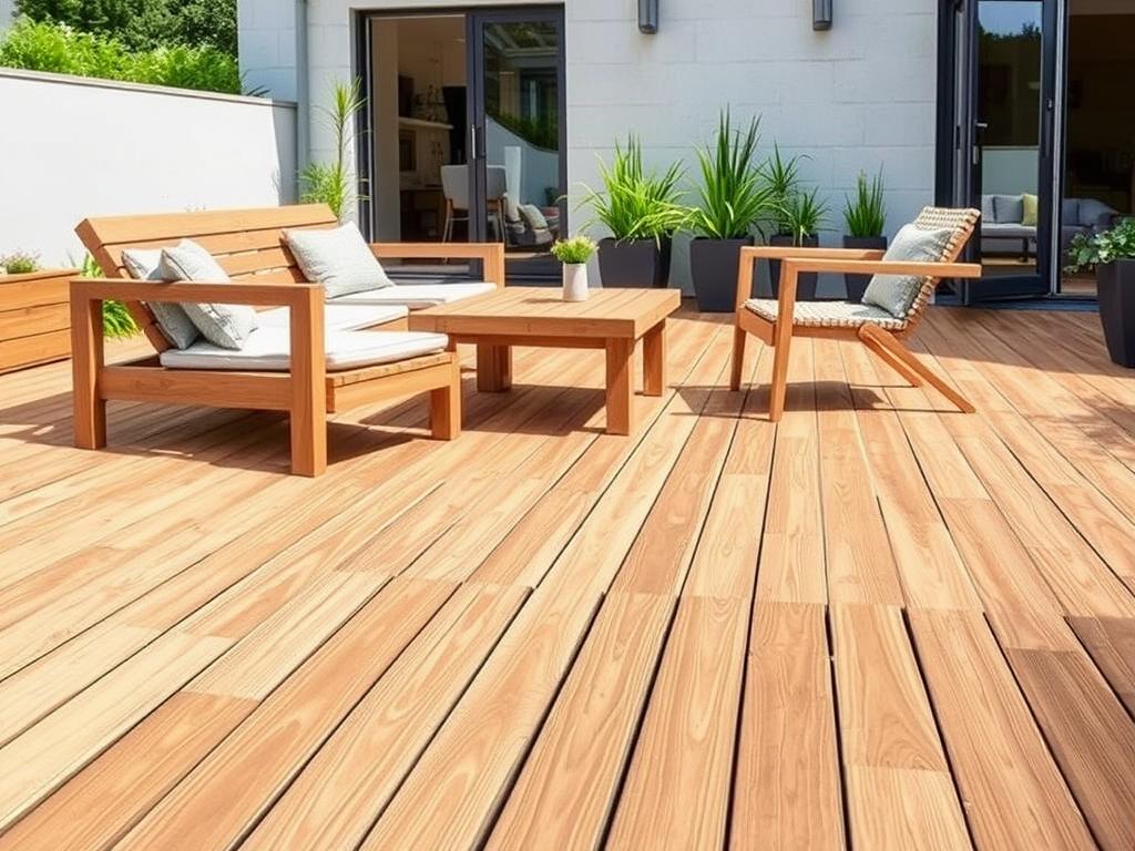 WPC terrasplanken en tuinmeubelen 