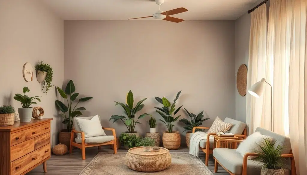 Warm interieur met natuurlijke elementen Warm interieur met natuurlijke elementen