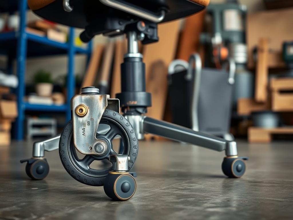 Zwaarlast industriële wielen onder stoel voor werkplaats gebruik Zwaarlast industriële wielen onder stoel voor werkplaats gebruik