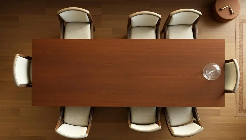 comfort in verschillende opstellingen rond een eettafel