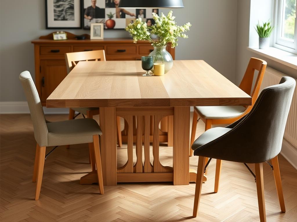 eetkamerstoel bij een eiken eettafel eetkamerstoel bij een eiken eettafel