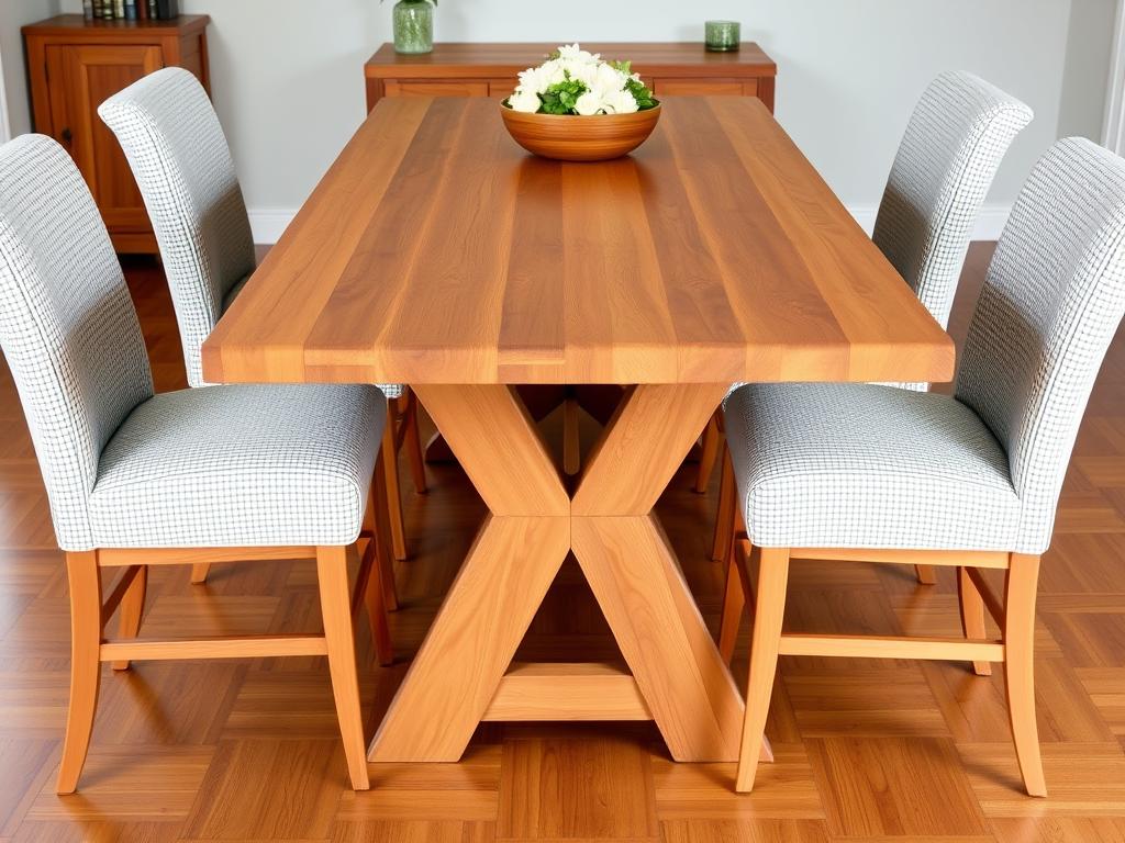 eetkamerstoel bij een teakhouten eettafel eetkamerstoel bij een teakhouten eettafel