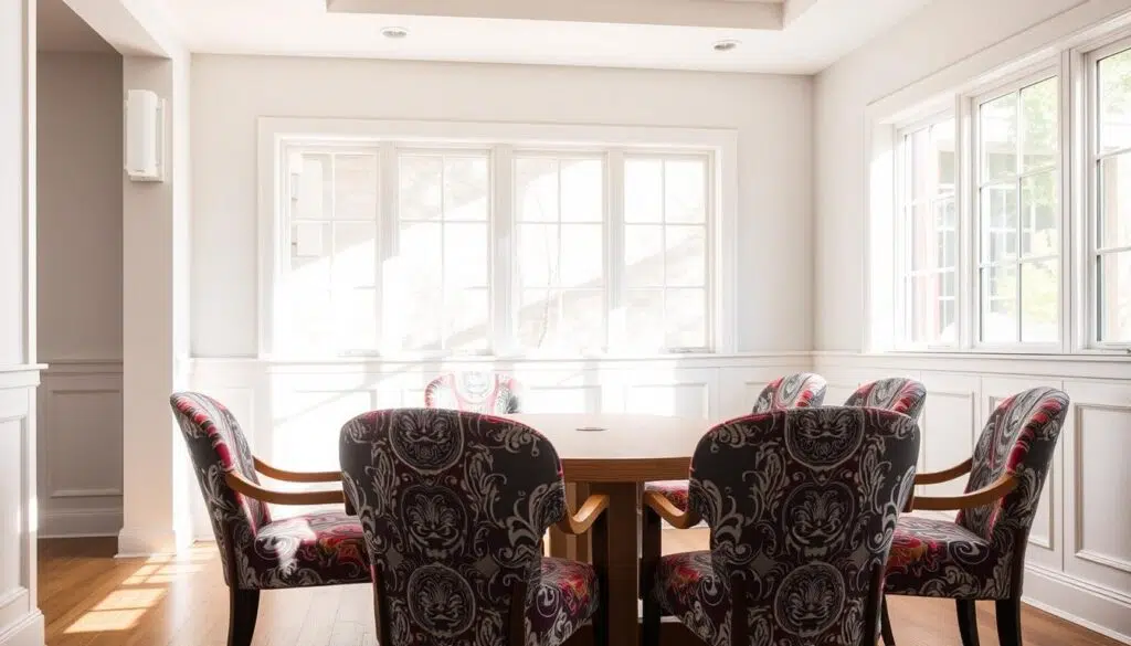 eetkamerstoelen met print