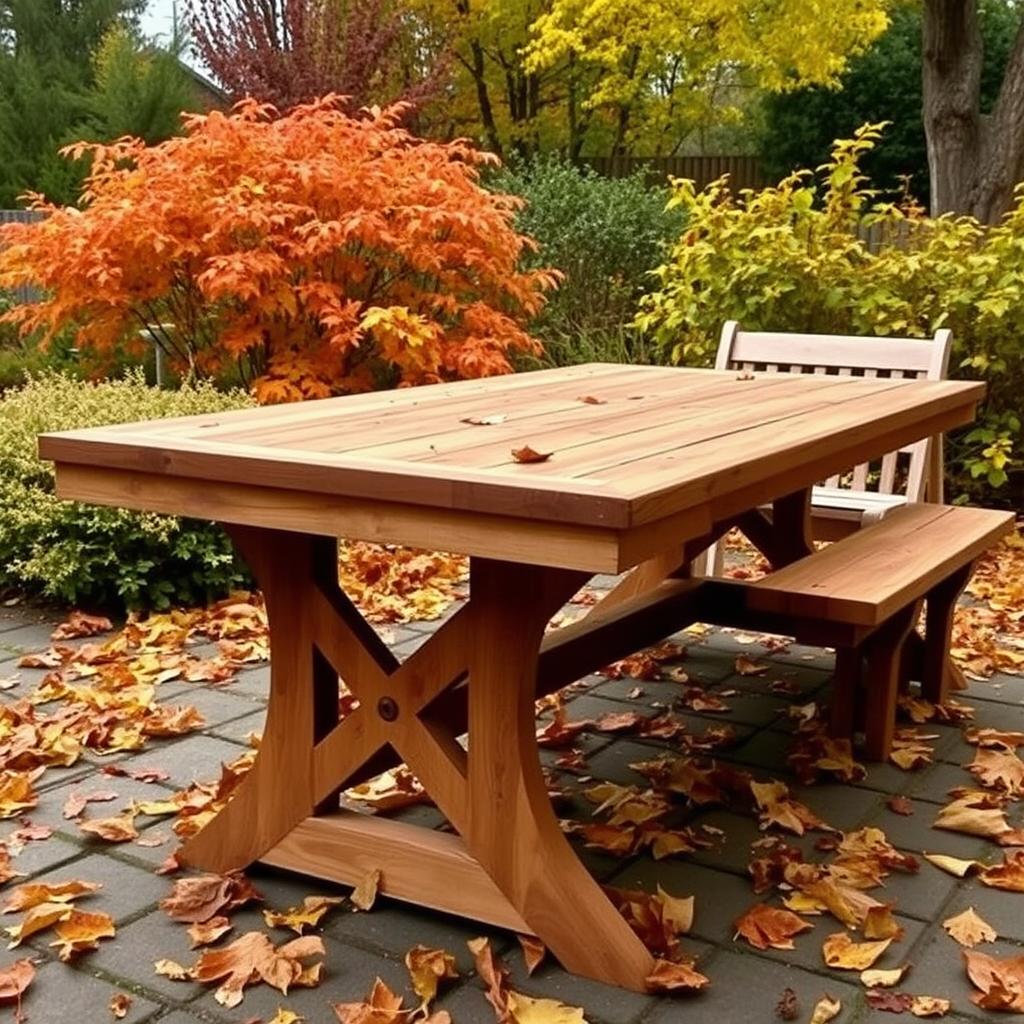 herfstomgeving met gevallen bladeren