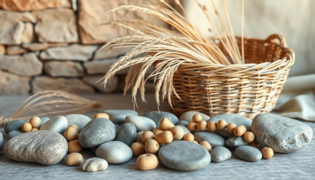 natuurlijke materialen en kleuren