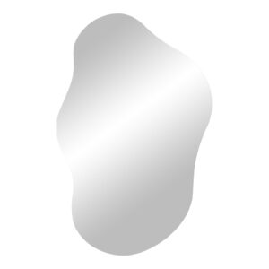 De Palermo Spiegel - Spiegel 40x60 cm heeft een onregelmatige vorm met gladde, gebogen randen en een zacht kleurverloop, geïsoleerd afgebeeld op een witte achtergrond.
