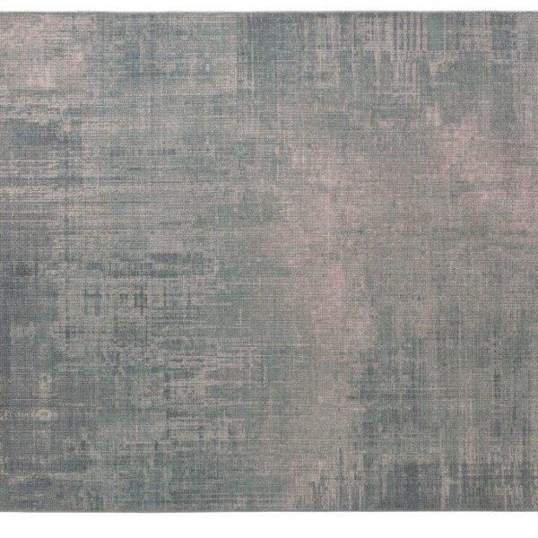 Het Cirix dessin 2301 vloerkleed (160x230) heeft een verweerd abstract patroon in gedempt zeeblauw, grijs en beige voor een zachte, verweerde look.