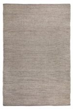 Het Valentino Taupe 820 240Ø is een rechthoekig, lichtbruin geweven tapijt met een eenvoudig structuurpatroon en zonder zichtbare decoratieve elementen of randen.