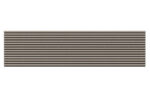 Het Rosenwood Akupanel Monza Visgraat Visgraat 270 x 60 cm is een akoestisch wandpaneel met een rechthoekige vorm met gelijkmatig verspreide horizontale beige en zwarte strepen over het oppervlak.
