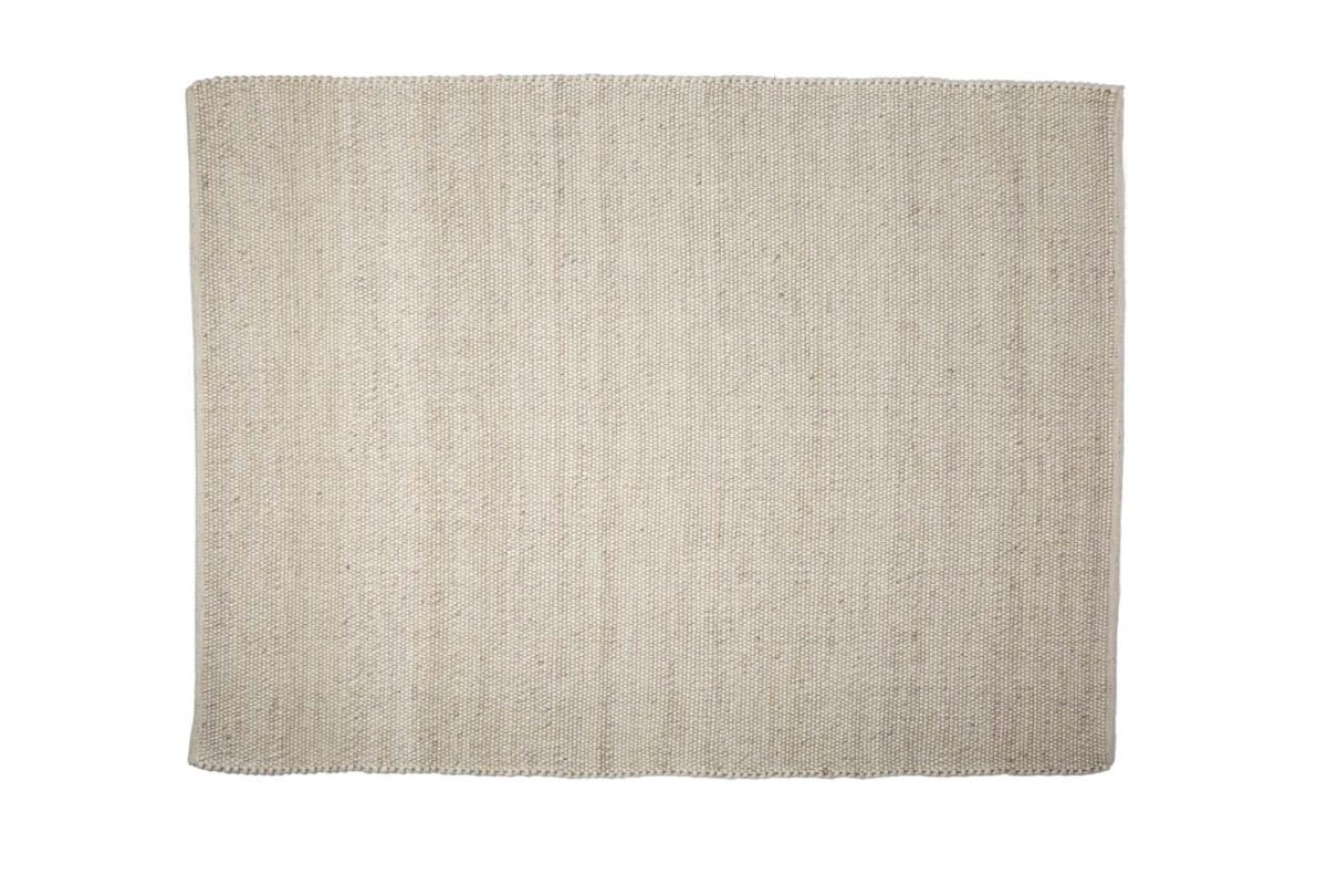 De Verona ST Cloud White 815 is een rechthoekig, lichtbeige geweven tapijt (200x300 cm) met een subtiel structuurpatroon en netjes afgewerkte randen, plat gelegd op een witte ondergrond.