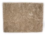 De New Paulo Light Beige mix 126 200x300 is een rechthoekig shaggy vloerkleed met een dikke, getextureerde pool, van bovenaf gezien tegen een witte achtergrond.