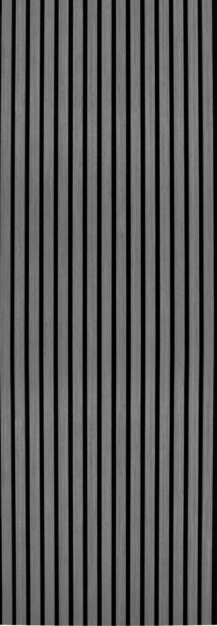 De Akupanel Eiken Grijs 270 x 60 cm Lattenwand akoestische wandpanelen zijn voorzien van verticale houten latten, die evenwijdig zijn geplaatst, waardoor een gestreept effect ontstaat met wisselende licht- en schaduweffecten.