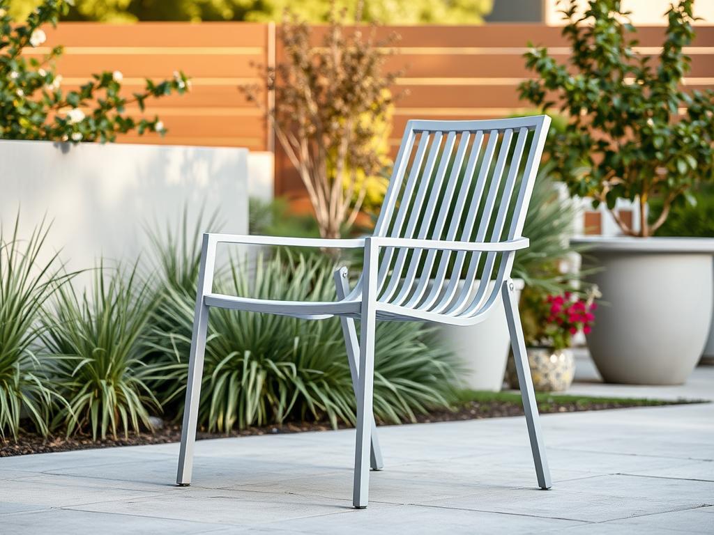 Aluminium tuinstoel die weerbestendig is en buiten kan blijven staan Aluminium tuinstoel die weerbestendig is en buiten kan blijven staan