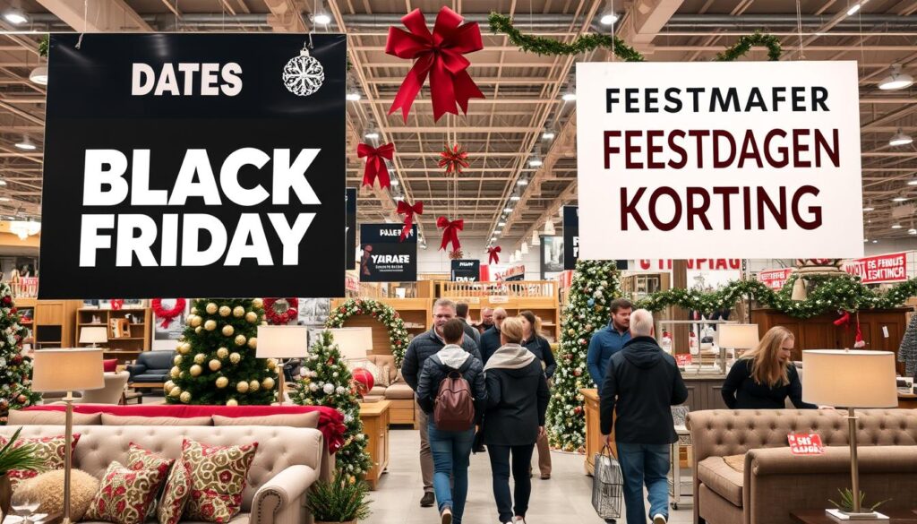 Black Friday en feestdagenaanbiedingen voor meubels in november en december