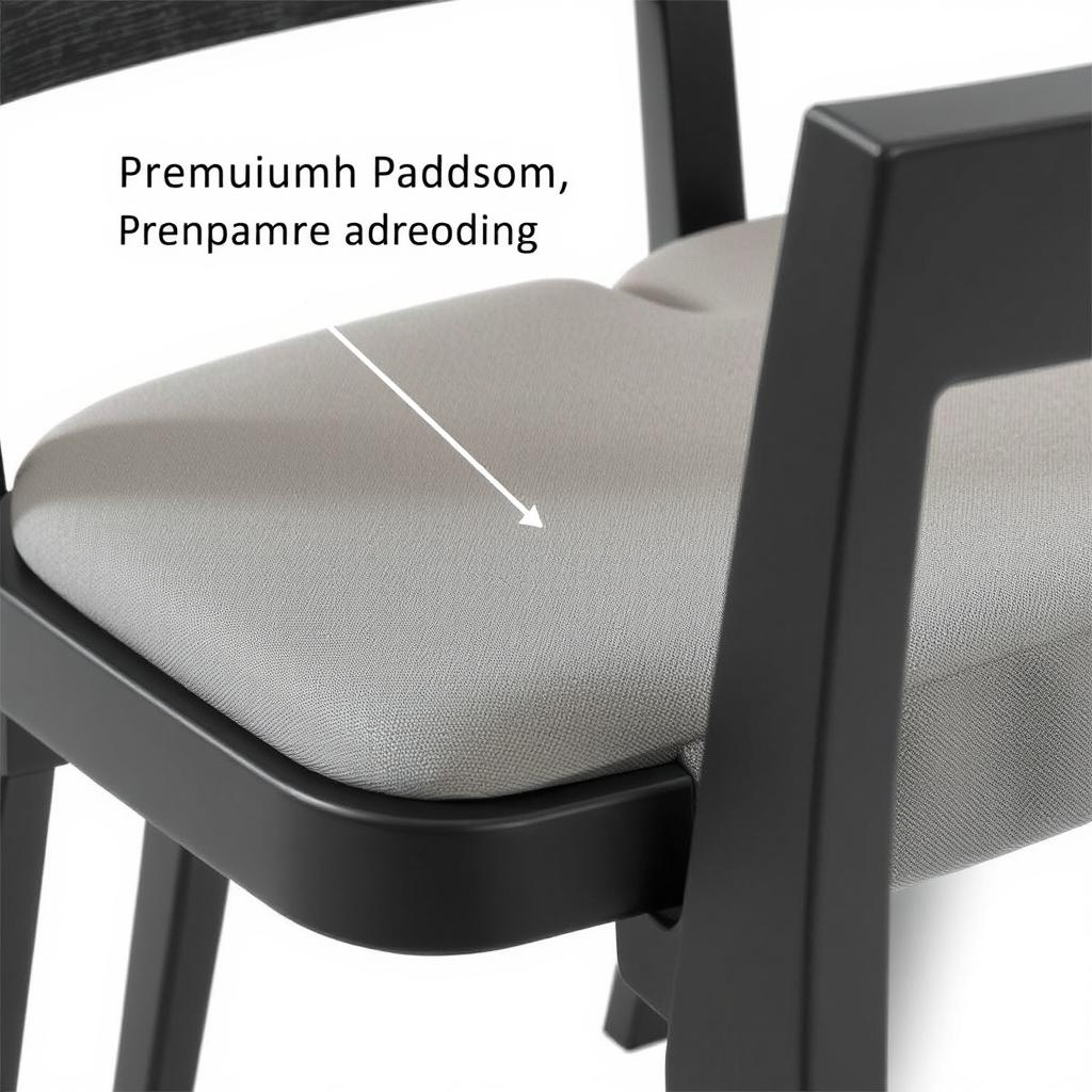 Comfortabele eetkamerstoel met perfecte zitting