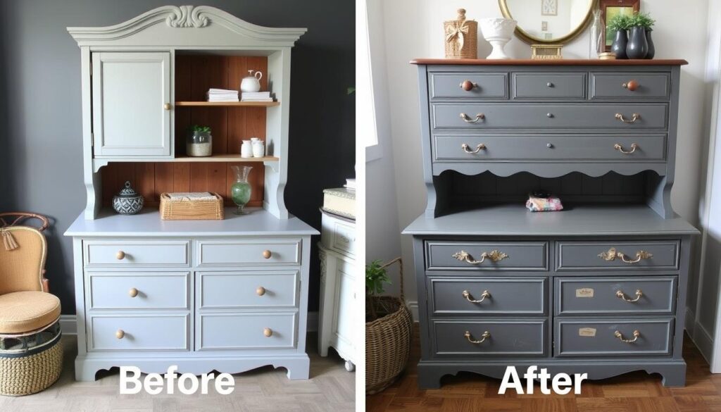 DIY meubel renovatie voor- en na-foto's