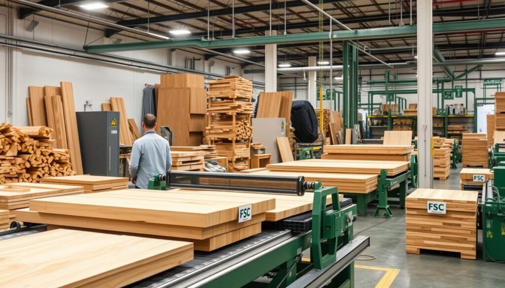 Duurzame productieprocessen bij een goed merk meubels, met FSC-gecertificeerd hout Duurzame productieprocessen bij een goed merk meubels, met FSC-gecertificeerd hout