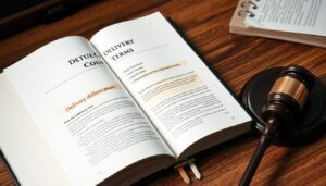 Een overzicht van het Burgerlijk Wetboek met de wettelijke levertijd voor meubels gemarkeerd