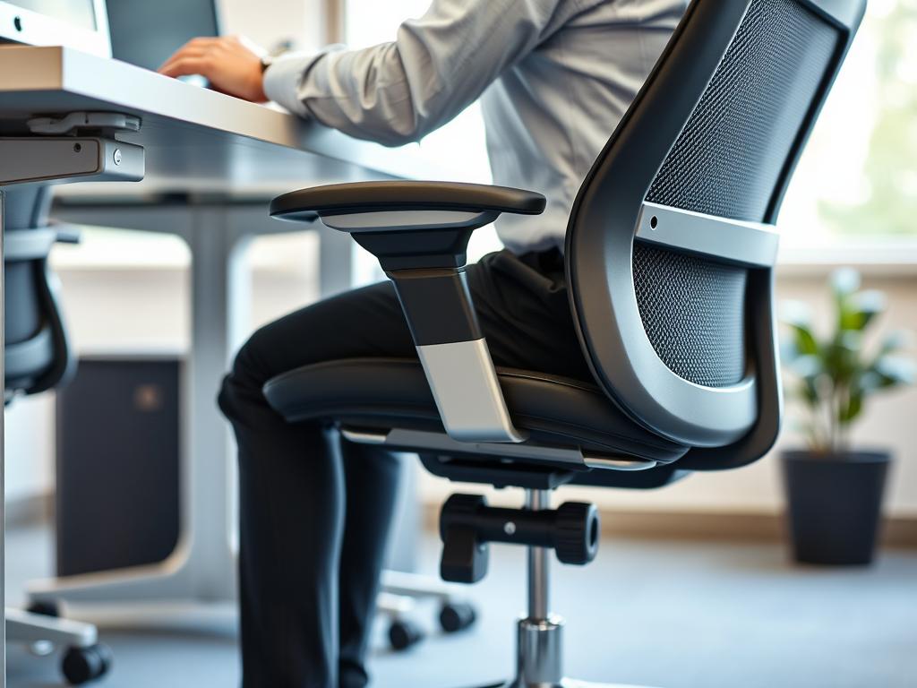 Ergonomische bureaustoel met verstelbare zithoogte voor optimaal comfort Ergonomische bureaustoel met verstelbare zithoogte voor optimaal comfort