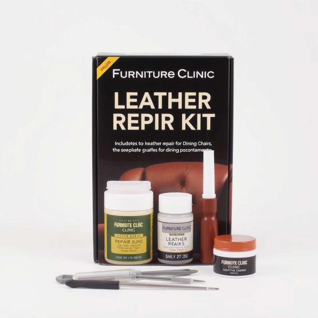 Furniture Clinic Leather Repair Kit voor leren eetkamerstoelen Furniture Clinic Leather Repair Kit voor leren eetkamerstoelen