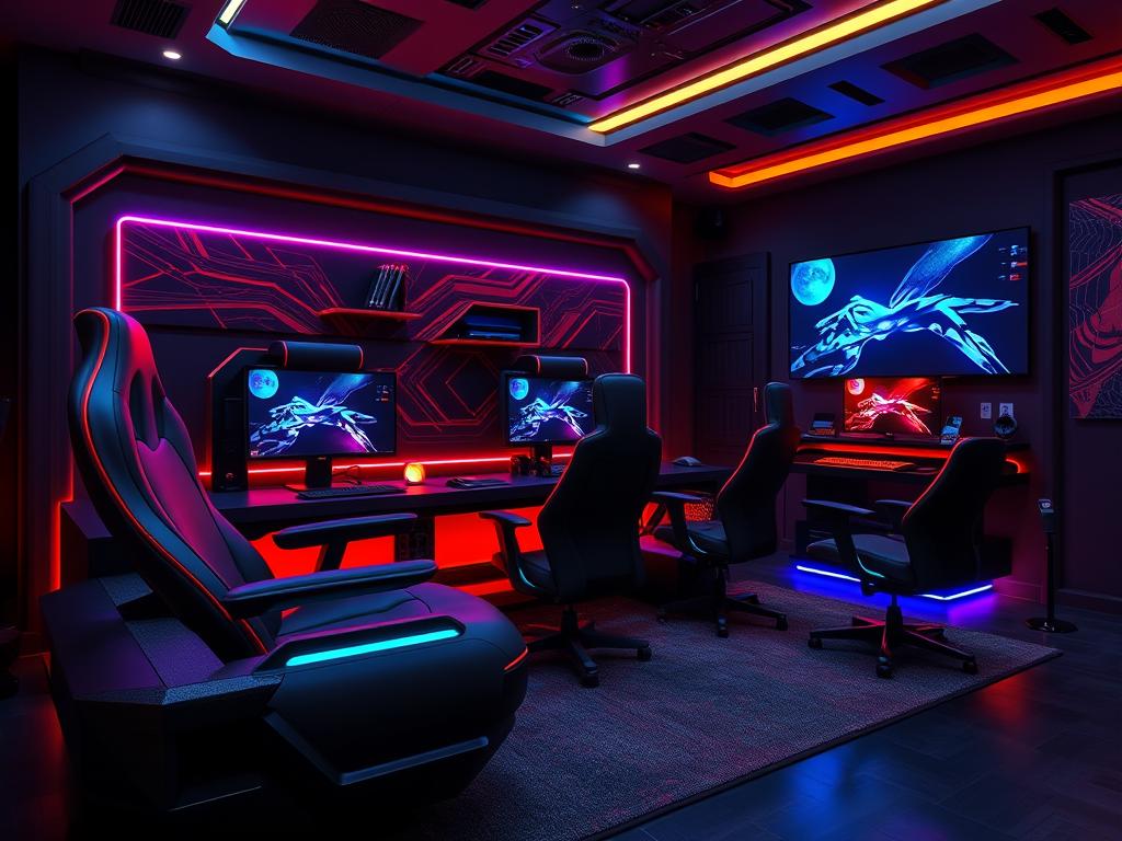 Gaming loungestoel met high-tech features en opvallend design Gaming loungestoel met high-tech features en opvallend design