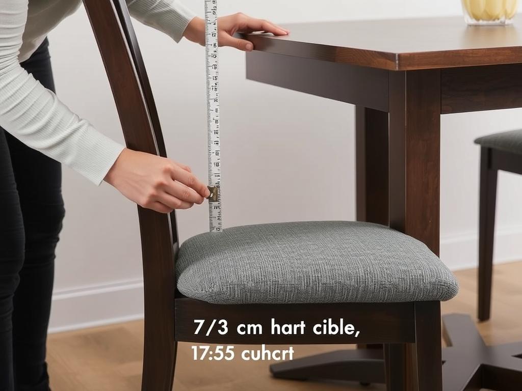 Het meten van de ideale stoelhoogte bij een tafel van 75 cm Het meten van de ideale stoelhoogte bij een tafel van 75 cm