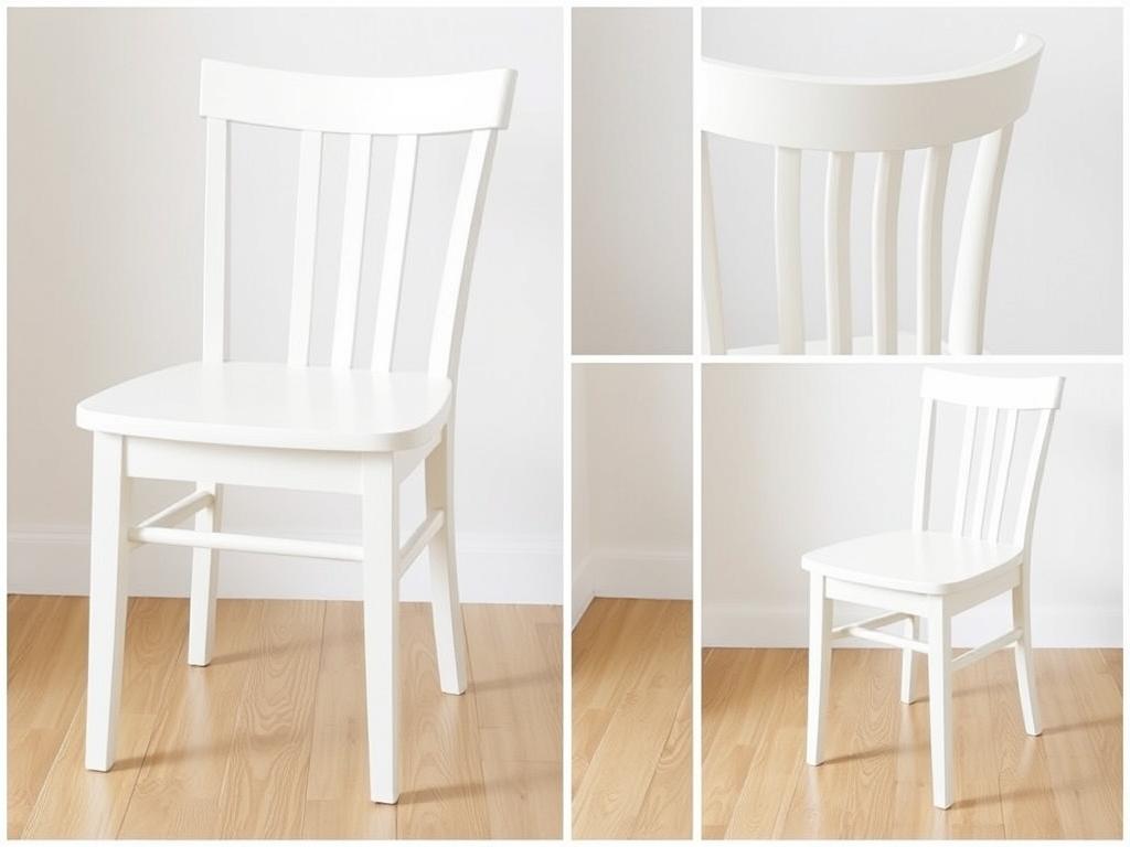 IKEA INGOLF houten eetkamerstoel in wit IKEA INGOLF houten eetkamerstoel in wit