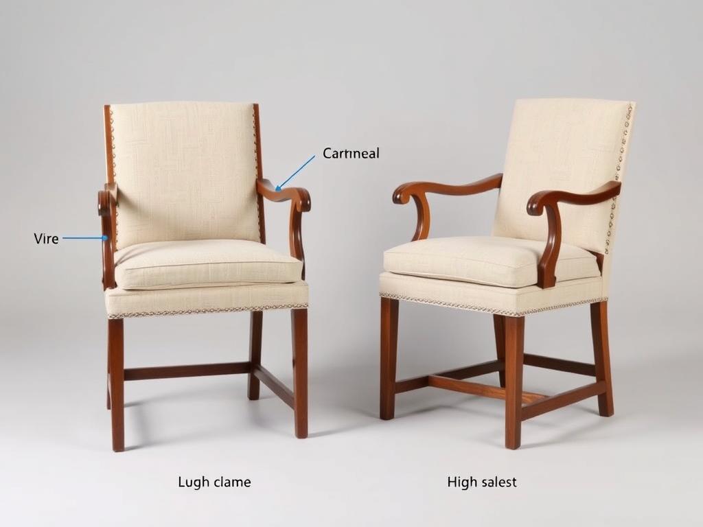 Klassieke fauteuil met kenmerkende eigenschappen Klassieke fauteuil met kenmerkende eigenschappen