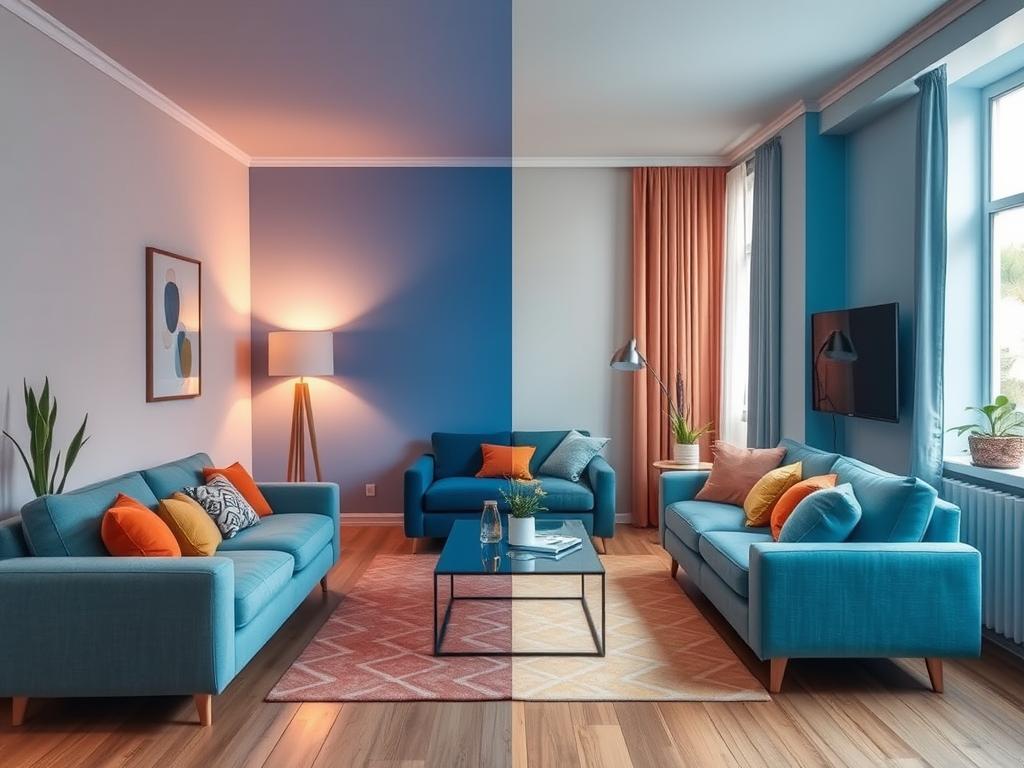 Kleurpsychologie toegepast in een kleine woonkamer met kleur kleine woonkamer concepten Kleurpsychologie toegepast in een kleine woonkamer met kleur kleine woonkamer concepten